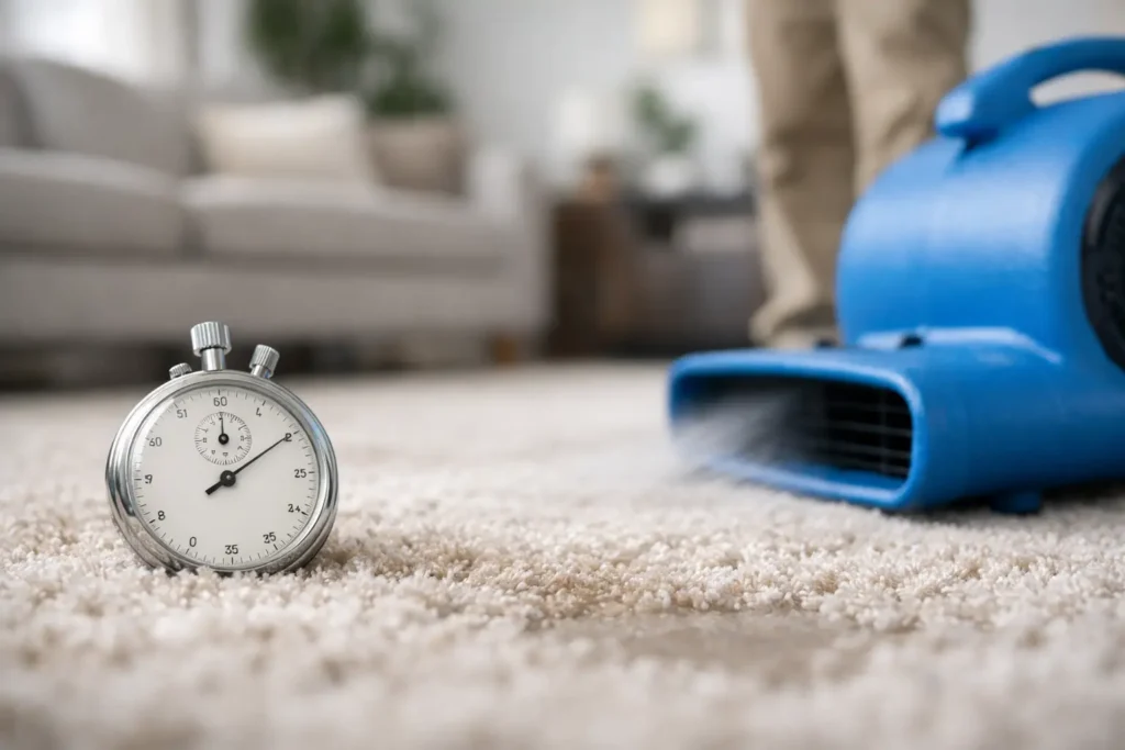 How Long Until Carpet Is Dry?