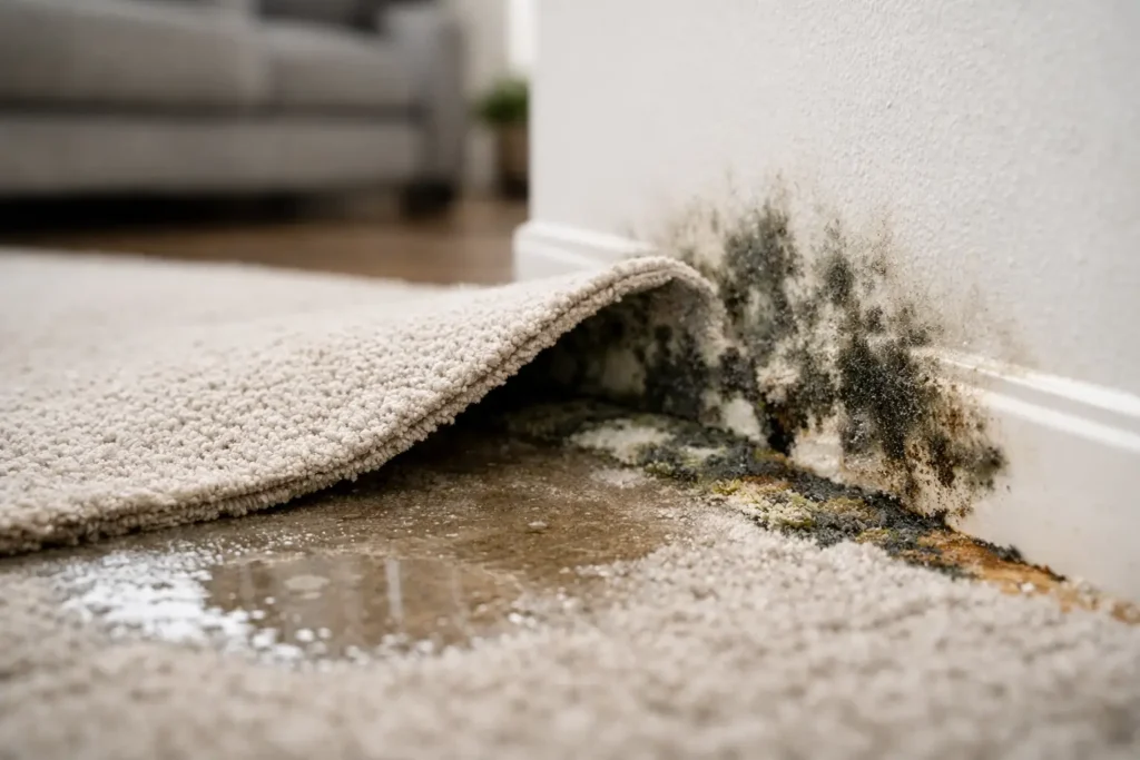 Can Wet Carpets Grow Mold? Yes - Fast