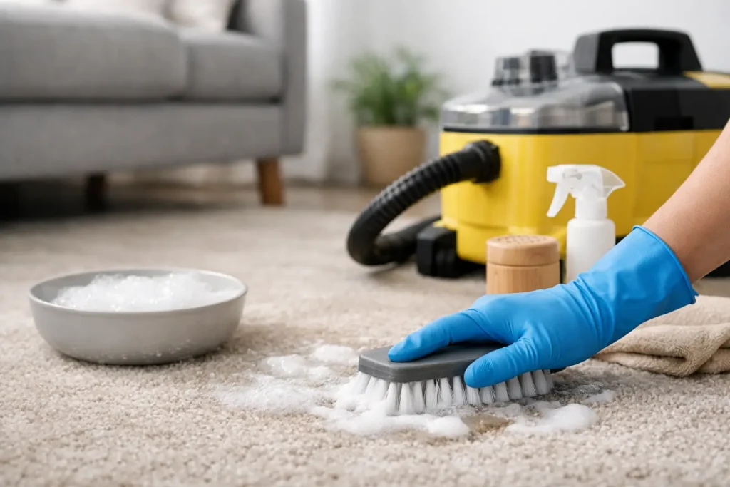 How to Clean Carpet Without Soaking It