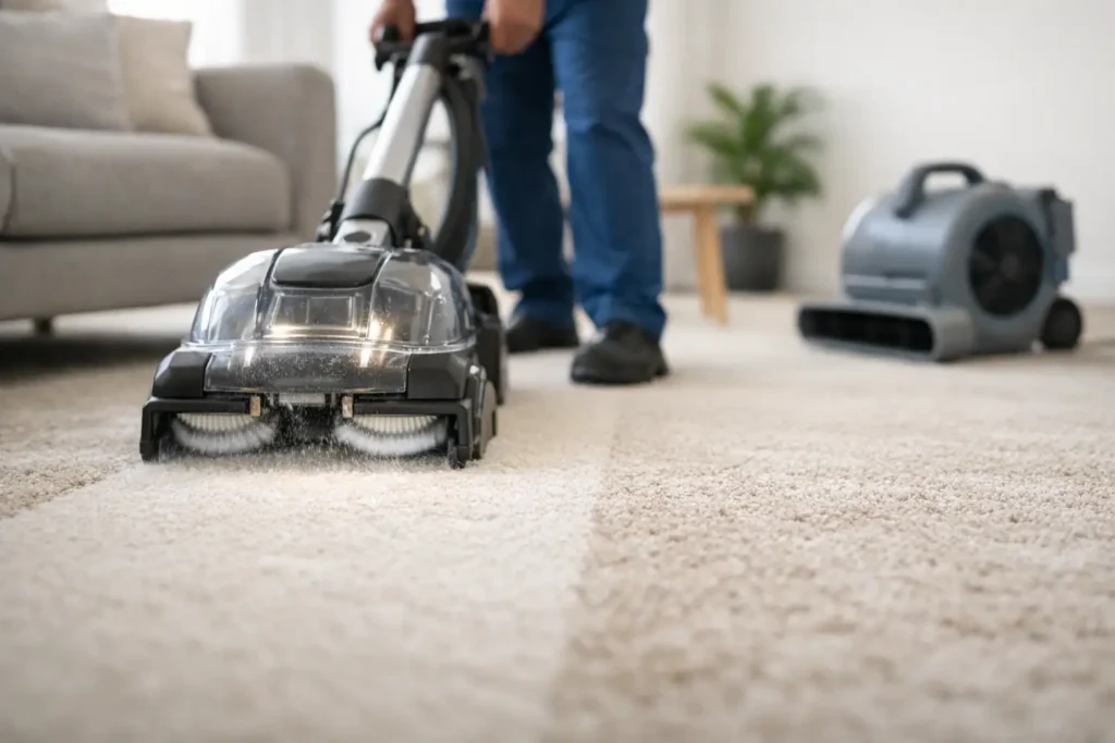 Deep Carpet Cleaning Service That Dries Fast