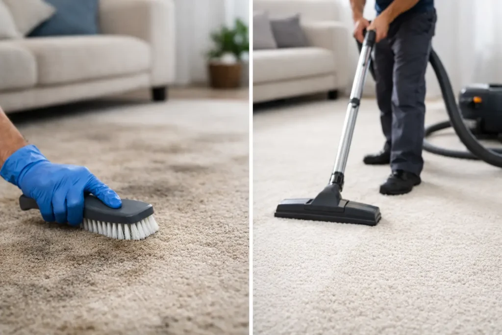 Carpet Cleaning Before After Examples