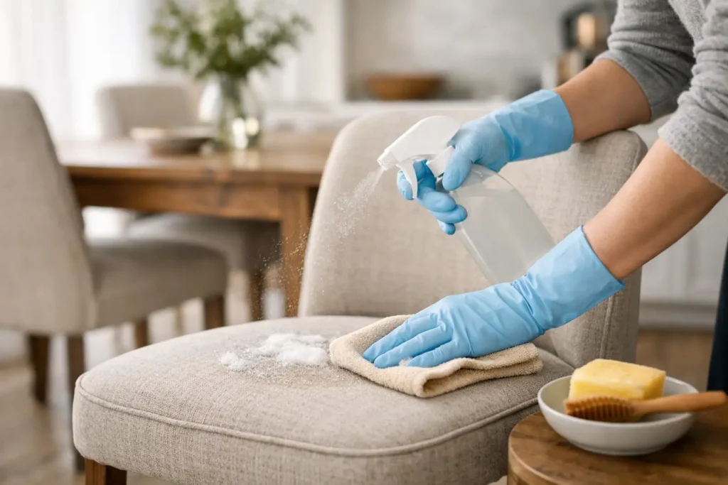 How to Clean Upholstered Dining Chairs Safely