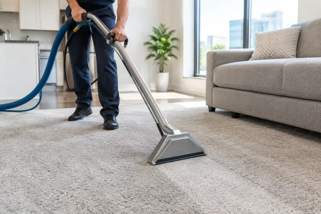 Apartment Carpet Turnover Cleaning Example
