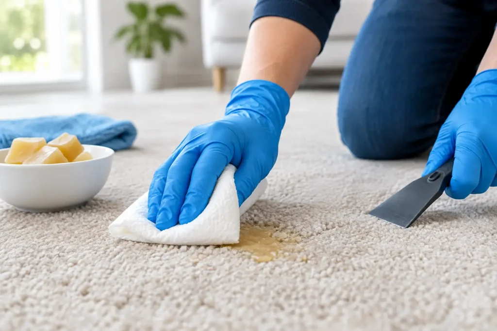 How to Remove Carpet Wax Without Spreading It