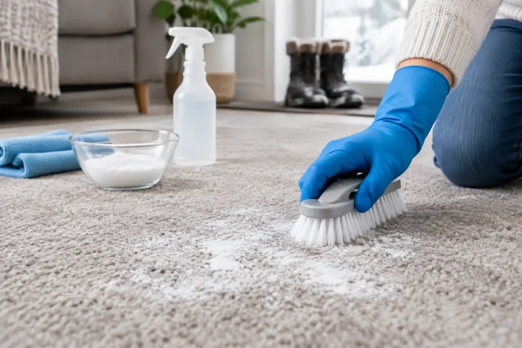 How to Remove Winter Salt Stains From Carpet